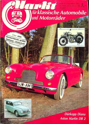 Deckblatt Oldtimer Markt (12/1985)